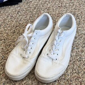 Vans Classic White Canvas Sneakers
